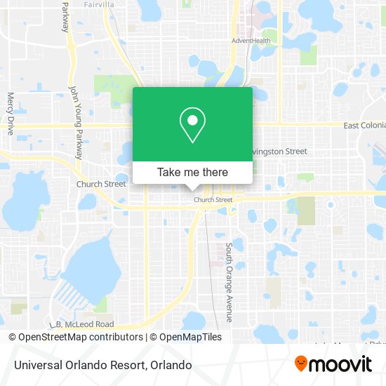 Universal Orlando Resort map