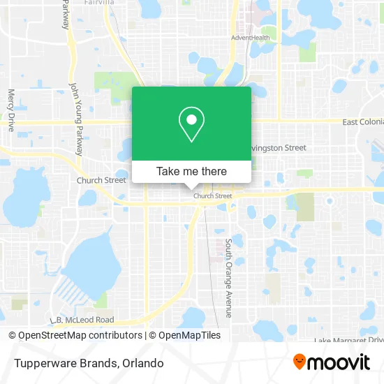 Mapa de Tupperware Brands