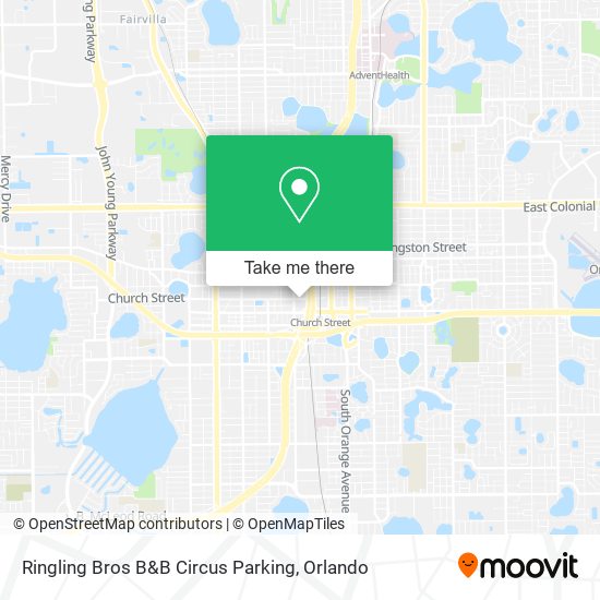 Ringling Bros B&B Circus Parking map