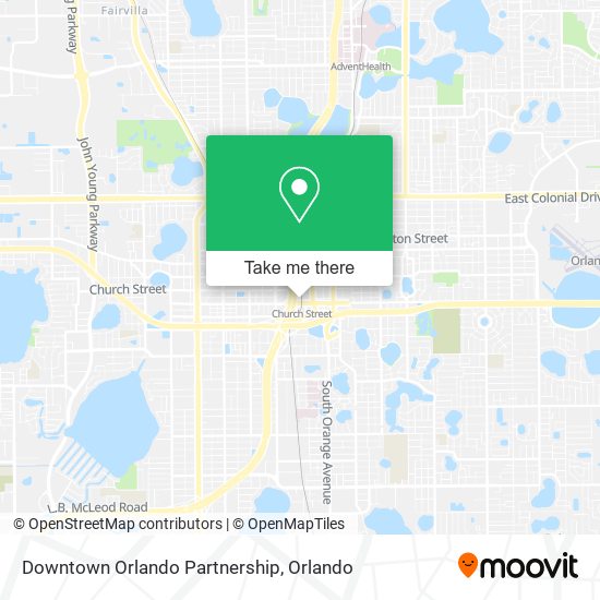 Downtown Orlando Partnership map