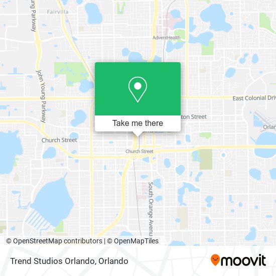 Trend Studios Orlando map