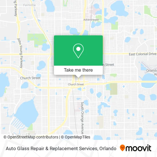 Auto Glass Repair & Replacement Services map