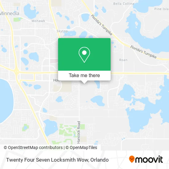 Twenty Four Seven Locksmith Wow map