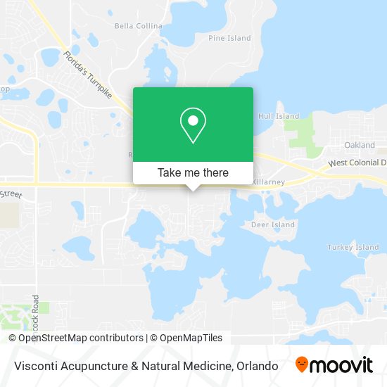 Mapa de Visconti Acupuncture & Natural Medicine