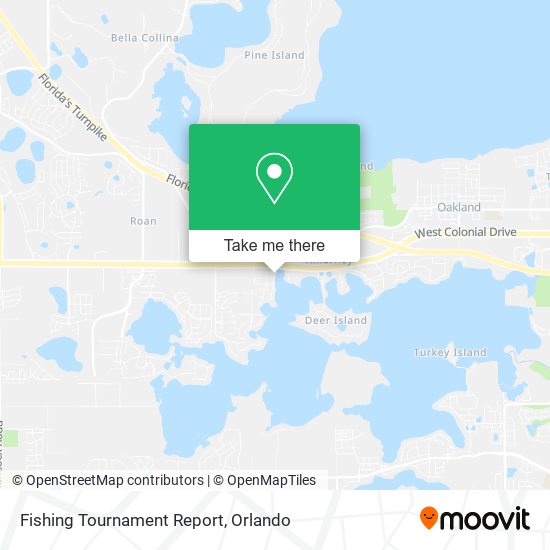 Fishing Tournament Report map