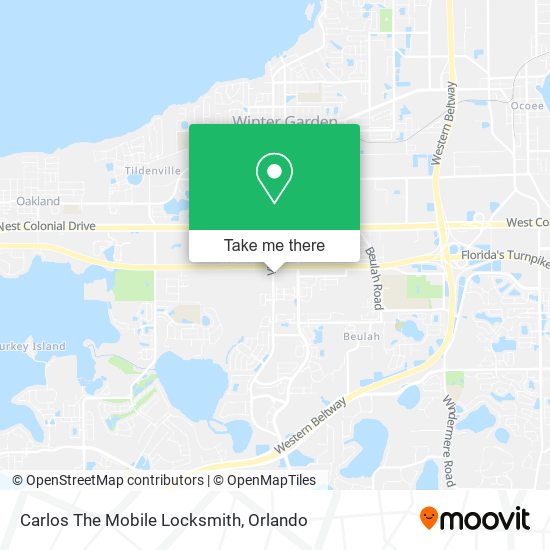 Carlos The Mobile Locksmith map