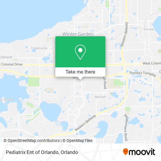 Mapa de Pediatrix Ent of Orlando