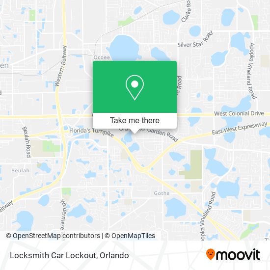 Locksmith Car Lockout map