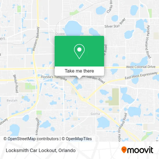 Locksmith Car Lockout map