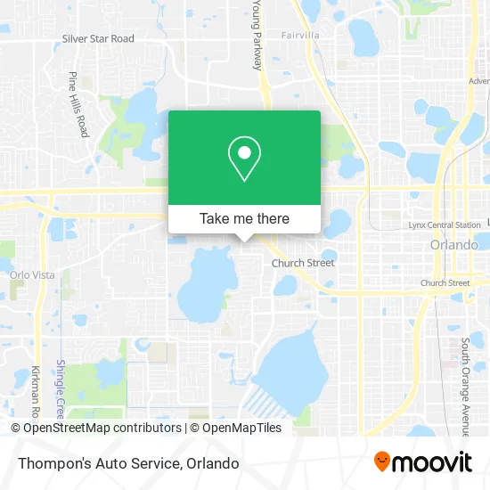 Thompon's Auto Service map