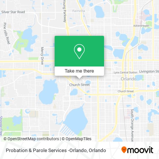 Mapa de Probation & Parole Services -Orlando