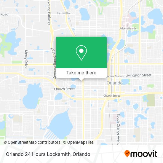 Orlando 24 Hours Locksmith map