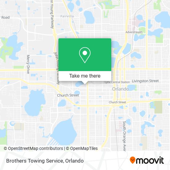 Brothers Towing Service map