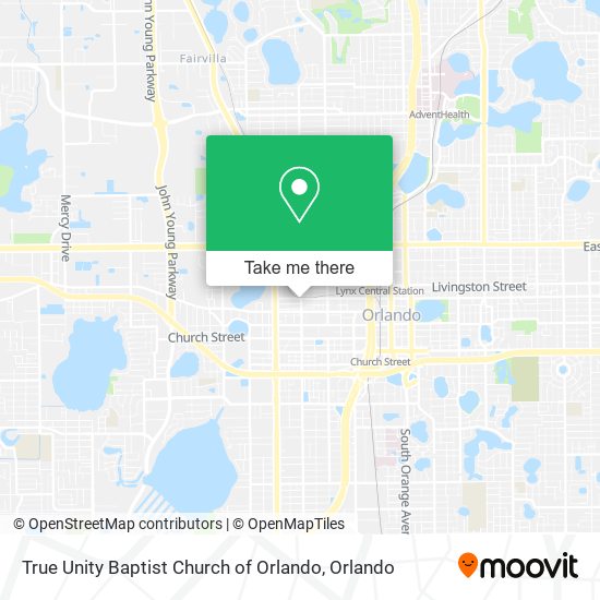 True Unity Baptist Church of Orlando map