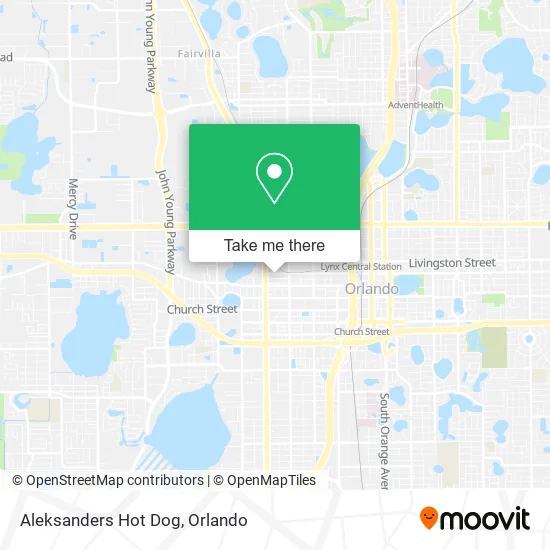 Aleksanders Hot Dog map