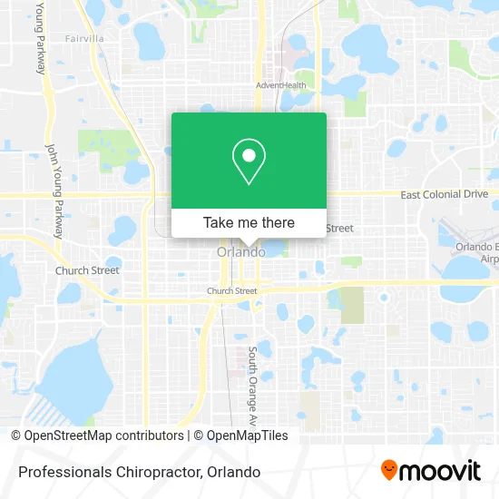 Professionals Chiropractor map