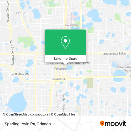 Sperling Irwin Pa map