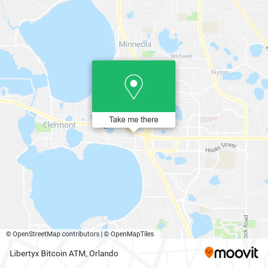 Mapa de Libertyx Bitcoin ATM