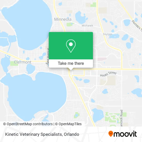 Kinetic Veterinary Specialists map