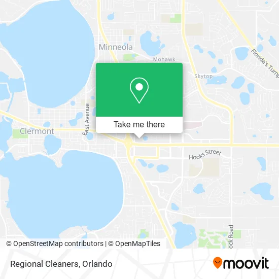 Regional Cleaners map