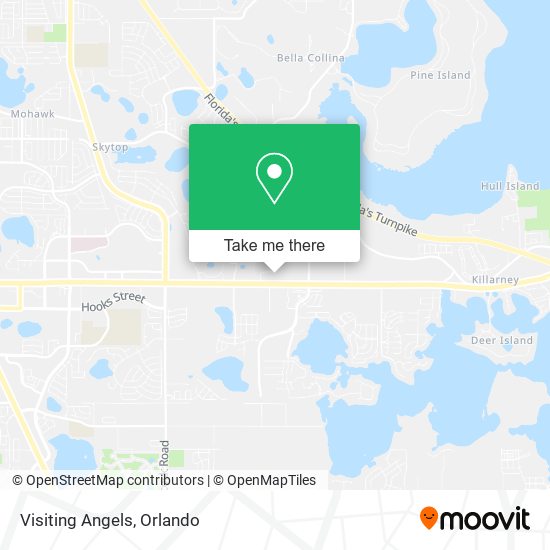 Visiting Angels map