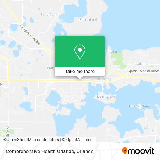 Comprehensive Health Orlando map