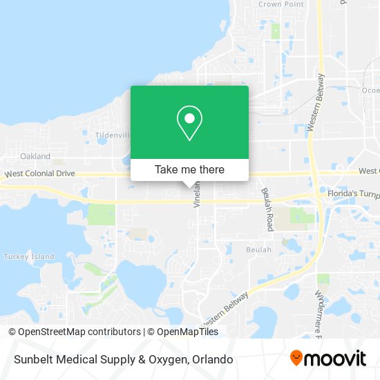 Mapa de Sunbelt Medical Supply & Oxygen