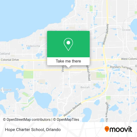 Hope Charter School map