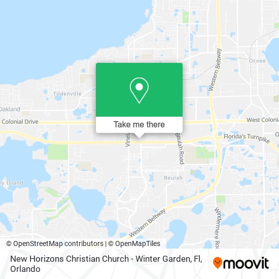 New Horizons Christian Church - Winter Garden, Fl map