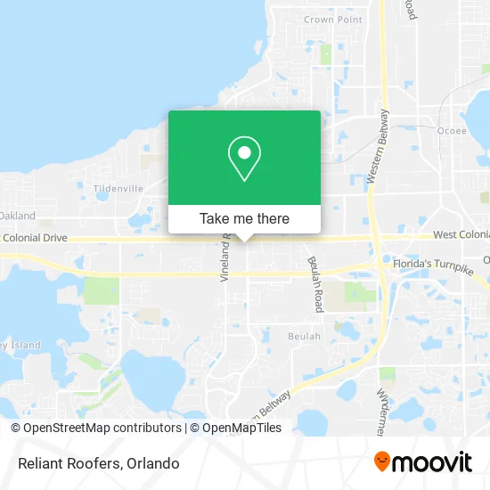 Mapa de Reliant Roofers