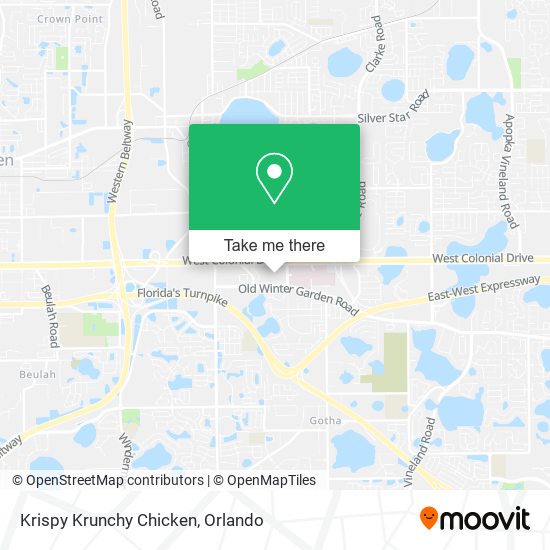 Krispy Krunchy Chicken map