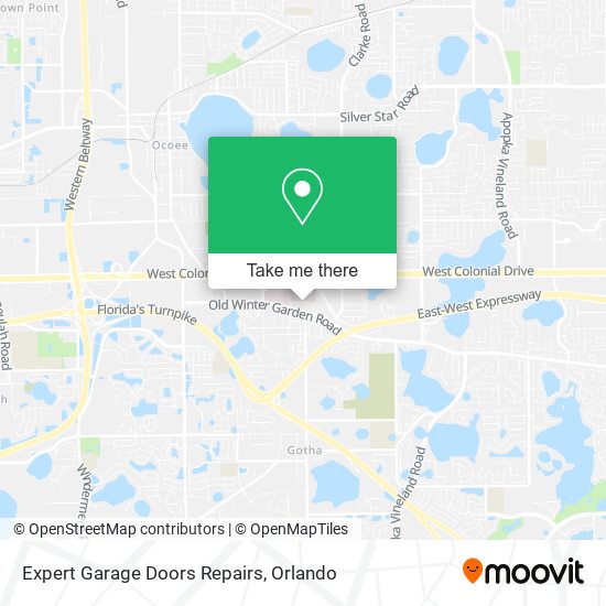 Expert Garage Doors Repairs map