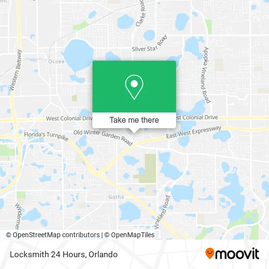 Locksmith 24 Hours map