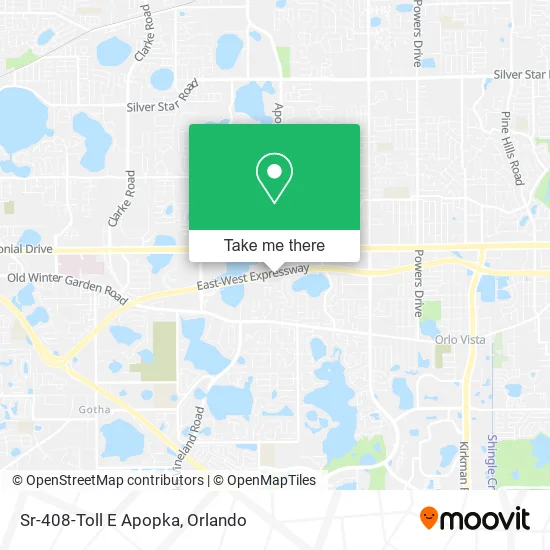 Mapa de Sr-408-Toll E Apopka