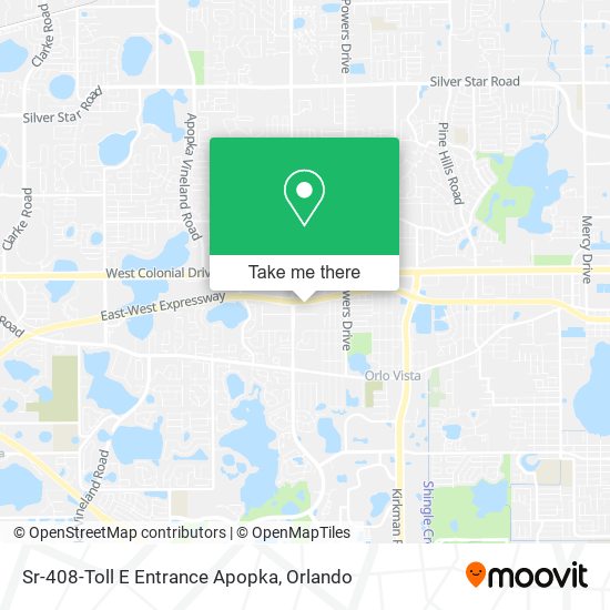 Mapa de Sr-408-Toll E Entrance Apopka