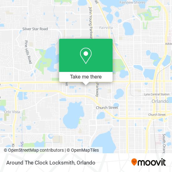 Mapa de Around The Clock Locksmith