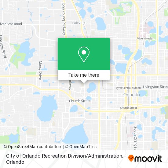 City of Orlando Recreation Division / Administration map