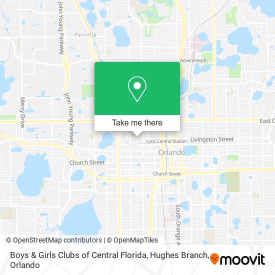 Boys & Girls Clubs of Central Florida, Hughes Branch map