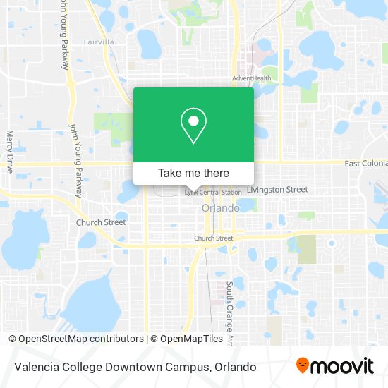 Mapa de Valencia College Downtown Campus
