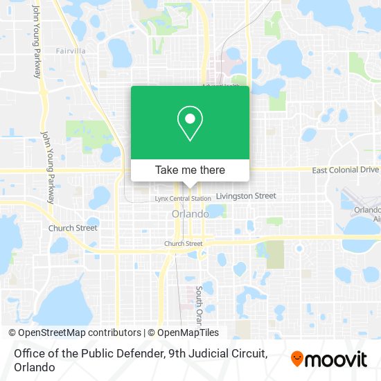 Office of the Public Defender, 9th Judicial Circuit map