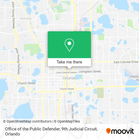 Mapa de Office of the Public Defender, 9th Judicial Circuit