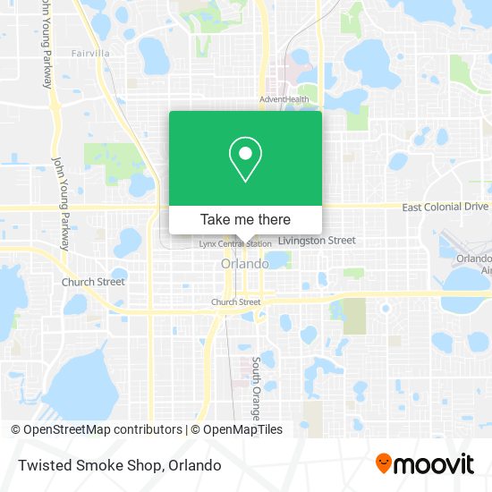 Twisted Smoke Shop map