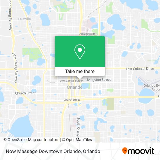Now Massage Downtown Orlando map