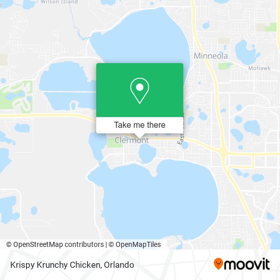 Krispy Krunchy Chicken map