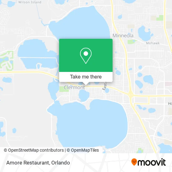 Mapa de Amore Restaurant