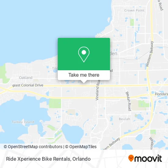 Ride Xperience Bike Rentals map