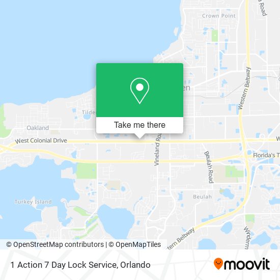 Mapa de 1 Action 7 Day Lock Service