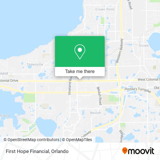 First Hope Financial map