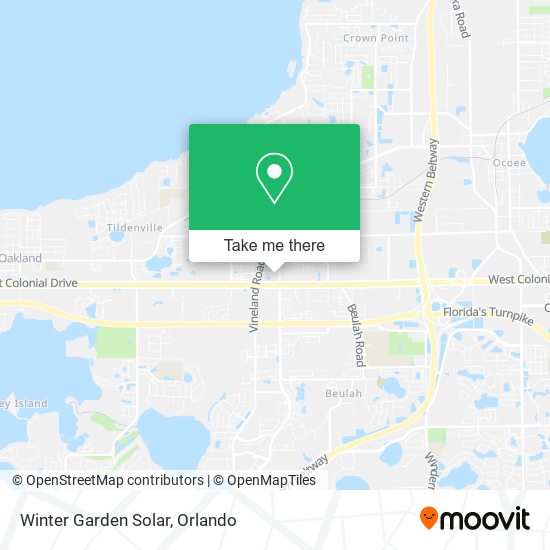 Mapa de Winter Garden Solar