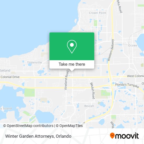 Winter Garden Attorneys map